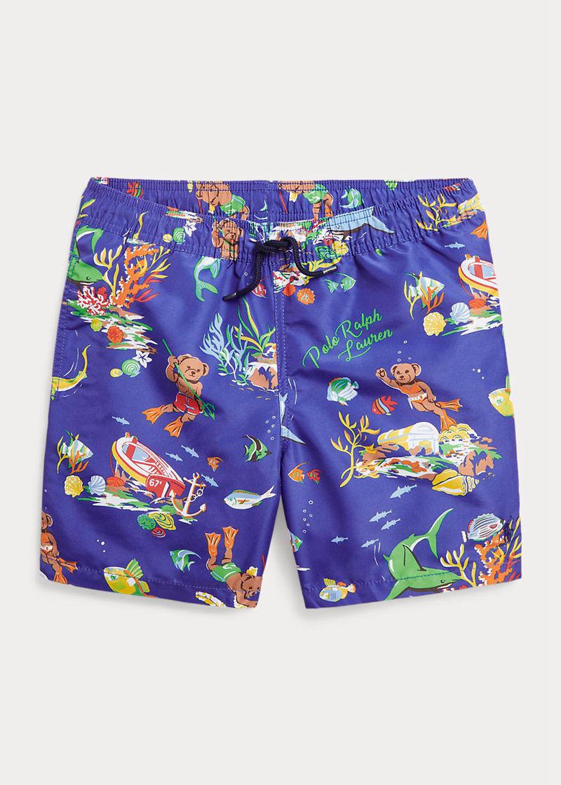ポロ ラルフ ローレン ショーツ ボーイ カラー 6-14 年 Traveller ポロベア 泳ぐming Trunk GJTWN4362